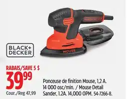 Canadian Tire Black + Decker Mouse Detail Sander, 1.2A offer