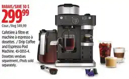 Canadian Tire Drip Coffee and Espresso Pod Machine offer