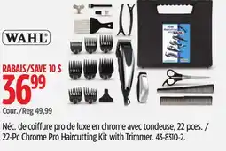 Canadian Tire Wahl 22-Pc Chrome Pro Haircutting Kit with Trimmer offer