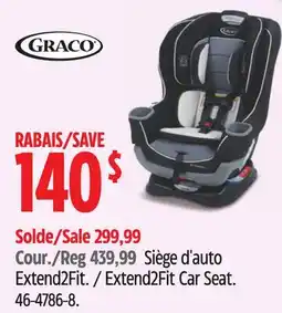 Canadian Tire GRACO Extend2Fit Car Seat offer