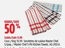 Canadian Tire Master Chef 5-Pk Kitchen Towels offer