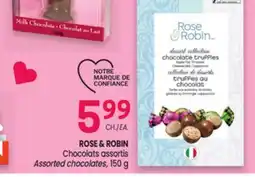Uniprix ROSE & ROBIN Chocolate assortis / Assorted Chocolate offer