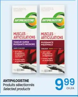 Uniprix ANTIPHLOGISTINE Produits sélectionnés / Selected products offer