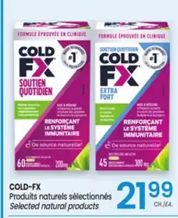 Uniprix COLD-FX Produits naturels sélectionnés/ Selected natural products offer