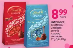 Uniprix LINDT LINDOR, GHIRARDELLI Chocolats assortis/ Assorted chocolates offer