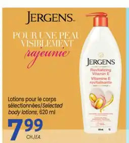 Uniprix JERGENS Lotions pour le corps sélectionnées/Selected body lotions offer