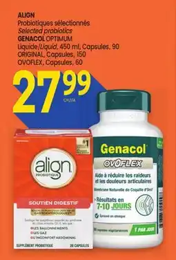 Uniprix ALIGN Probiotiques sélectionnés / Selected probiotics offer