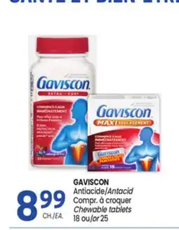 Uniprix GAVISCON Antiacide/Antacid Compr. à croquer/ Chewable tablets offer