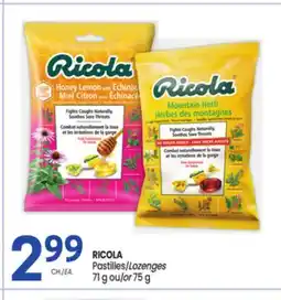 Uniprix RICOLA Pastilles/Lozenges offer