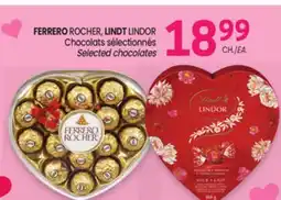 Uniprix FERRERO ROCHER, LINDT LINDOR Chocolats sélectionnés/Selected chocolates offer