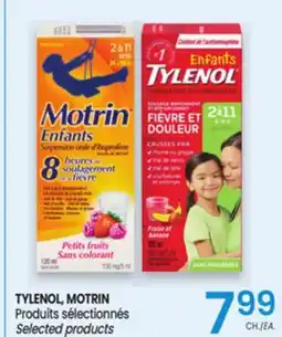 Uniprix TYLENOL, MOTRIN Produits sélectionnés/ Selected products offer
