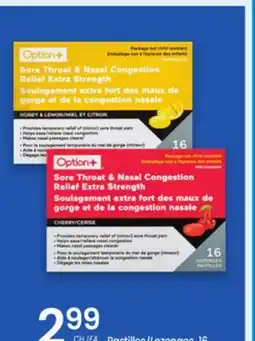 Uniprix OPTION+ Pastilles/Lozenges offer