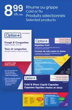 Proxim Option + Cold or flu Selected products offer