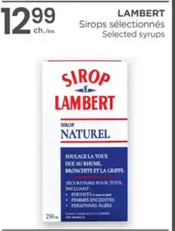 Proxim LAMBERT Selected syrups offer