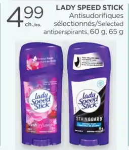 Proxim LADY SPEED STICK Selected antiperspirants offer
