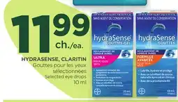 Proxim HYDRASENSE, CLARITIN Selected eye drops offer