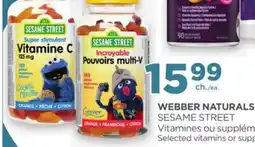 Proxim WEBBER NATURALS SESAME STREET Selected vitamins or supp offer