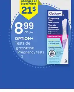 Proxim OPTION+ Pregnancy tests offer