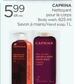 Proxim CAPRINA Body wash offer