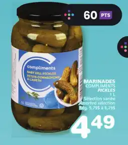 Marches Tradition COMPLIMENTS PICKLES offer