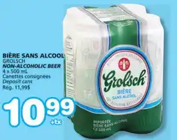 Marches Tradition GROLSCH NON-ALCOHOLIC BEER offer