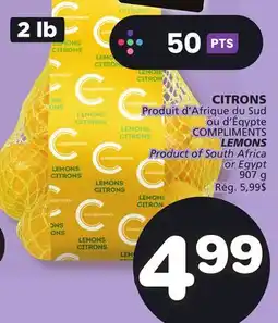 Marches Tradition COMPLIMENTS LEMONS offer