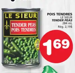 Marches Tradition LE SIEUR TENDER PEAS offer