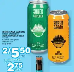 Marches Tradition SOBER CARPENTER NON-ALCOHOLIC BEER offer