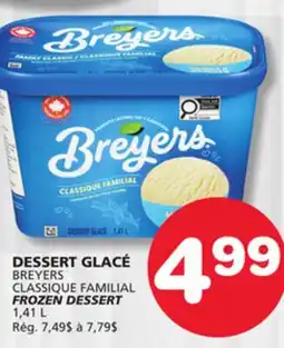 Marches Tradition BREYERS FROZEN DESSERT offer