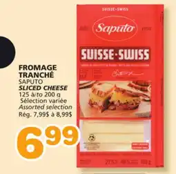 Marches Tradition SAPUTO SLICED CHEESE offer