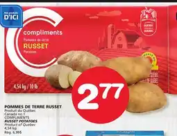 Marches Tradition COMPLIMENTS RUSSET POTATOES offer