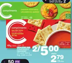 Marches Tradition COMPLIMENTS CRACKERS offer