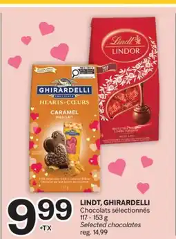 Brunet LINDT, GHIRARDELLI Chocolats sélectionnés offer