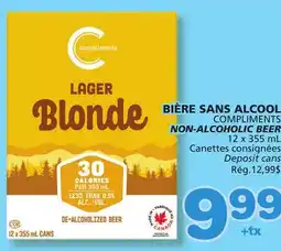 Marché Bonichoix COMPLIMENTS NON-ALCOHOLIC BEER offer