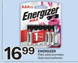 Brunet ENERGIZER Piles sélectionnées offer