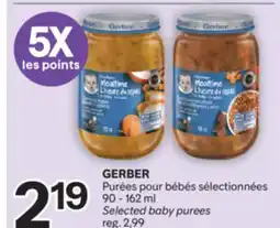 Brunet GERBER Purées pour bébés sélectionnées offer