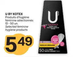 Brunet U BY KOTEX Produits d'hygiène féminine sélectionnés offer