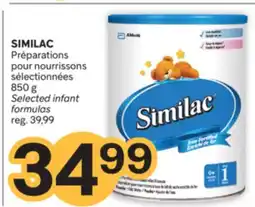 Brunet SIMILAC Préparations pour nourrissons sélectionnées offer