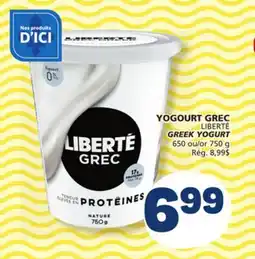 Marché Bonichoix LIBERTÉ GREEK YOGURT offer