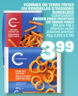 Marché Bonichoix COMPLIMENTS FROZEN FRIED POTATOES OR ONION RINGS offer