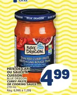Marché Bonichoix BLUE DRAGON CURRY PASTE OR COOKING SAUCE offer