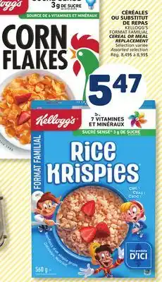 Marché Bonichoix KELLOGG'S CEREAL OR MEAL offer