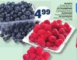 Marché Bonichoix BLUEBERRIES Product of Peru or Chile OR RASPBERRIES Product of USA or Mexico offer
