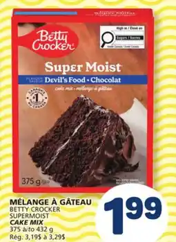 Marché Bonichoix BETTY CROCKER SUPERMOIST CAKE MIX offer
