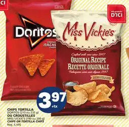 Marché Bonichoix DORITOS CHIPS OR TORTILLA CHIPS offer
