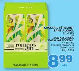 Marché Bonichoix ROMEO'S NON-ALCOHOLIC SPARKLING COCKTAIL offer