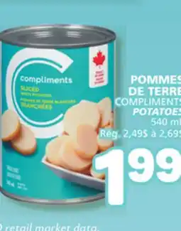 Marché Bonichoix COMPLIMENTS POTATOES offer