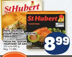 Marché Bonichoix ST-HUBERT FRESH PIE, QUICHE TOURTIERE OR GRATIN offer