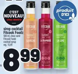 Metro SIROP COCKTAIL FITCOOK FOODZ | FITCOOK FOODZ COCKTAIL SYRUP offer