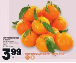 Metro CLÉMENTINES AVEC TIGE ET FEUILLES | CLEMENTINES WITH STEM AND LEAVES offer